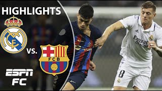 🚨 ELECTRIC EL CLASICO 🚨 Real Madrid vs Barcelona  Spanish Super Cup Highlights  ESPN FC [upl. by Bushweller]