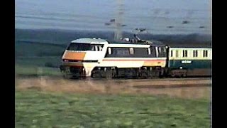 ECML trains at Burton Coggles March 1989 [upl. by Gilly]