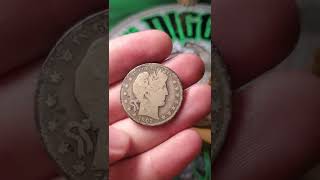 BARBER HALF DOLLAR FOUND COIN ROLL HUNTING shorts coins coinrollhunting [upl. by Darrow]