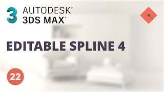 3ds Max Dersleri 22  Line Editable Spline  4 [upl. by Adnahc]