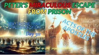 Bible in One Year Challenge Day 321 11162024  Acts Peters Miraculous Escape From Prison [upl. by Auqinimod613]