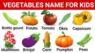 Vegetables name  Vegetables name in English  Vegetables name for children [upl. by Nirrek]