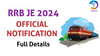 RRB JE 2024 NOTIFICATION OUT [upl. by Ylrehc]