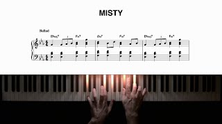 Misty Jazz Ballad − Piano Arrangement  Sheet Music [upl. by Stier]