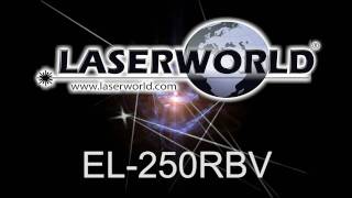 Laserworld  EL250RB  Ecoline Series multi color RBV redblue laser [upl. by Aceissej571]