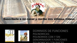 DOMINIOS DE DEFINICIÓN DE FUNCIONES [upl. by Ibib]