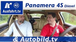 2016 Porsche Panamera 4S Diesel  DER FILM oder Fahrbericht der Probefahrt Test Review [upl. by Ayotna]