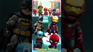 Team Avengers Part 2 Spiderman🆚 Batman🆚 Ironman🆚 Captain America Transform coffindance tileshop [upl. by Azriel628]