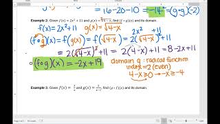 Composition of Functions A Square Root with a Polynomial [upl. by Hennessey]