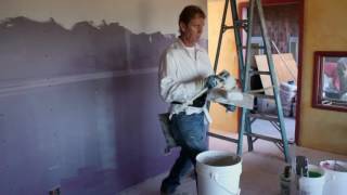 Interior lime plaster over drywall [upl. by Jolyn]