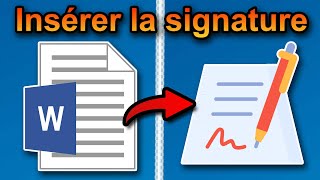 Comment insérer une signature numérique dans un document Word [upl. by Fritzie941]