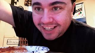 ASMR Eating Salvatores Pizza Johnstown Pennsylvania ❤️🍕 [upl. by Aronos]