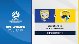 NPL Women R10  Capalaba FC vs Gold Coast United Highlights [upl. by Aron]