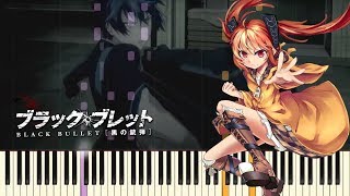 Fripside  Black Bullet OP  ブラック・ブレット  Piano Cover  Synthesia  tcyJustice [upl. by Riffle870]