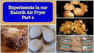 Experiments in our Kalorik Air Fryer  Part 2  Cooking for Two [upl. by Ahsait]