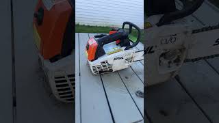 Stihl ms192tc withe simple muffle mod and westcoast saw 3 point dogs wcs [upl. by La809]