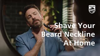 Shaping Your Beard Neckline The Easy Way  Philips [upl. by Sears874]