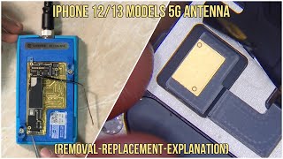 iPhone 1213 5G Antenna Removal ReplacementExplanation Repair Video [upl. by Hsemin429]