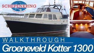 Groeneveld Kotter 1300 for sale  Yacht Walkthrough   Schepenkring Lelystad  4K [upl. by Chessy923]