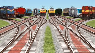 Indian Express Diesel ⛽️ Engine Journey Always TodayTrains Crossings  Beamng drive [upl. by Missy95]