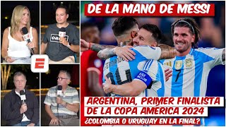 Sin SER DOMINANTE ARGENTINA YA ESTÁ en la FINAL de Copa América 2024 con gol de MESSI  Exclusivos [upl. by Annaerda968]