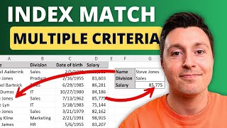 How to Use INDEX MATCH with Multiple Criteria in Excel 3 Easy Steps [upl. by Duhl]