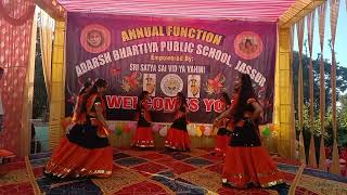 Adarsh Bhartiya public school Jassur Annual function 2022 Dance has been performed by 8thclass Girls [upl. by Attenwahs]