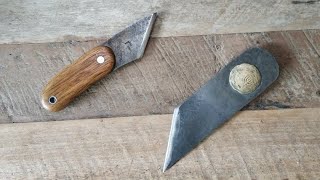 Making two skew knives from an old diamond saw [upl. by Phipps]