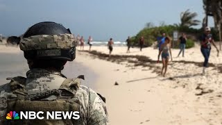 Hurricane Beryl leaves destruction in the Cayman Islands and prompts evacuations in Mexico [upl. by Nibas]