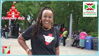 Umunezero udasanzwe ku barundihissement du drapeau du Burundi au city hall of Calgary [upl. by Anelaf236]