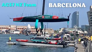 Taihoro Boat of Emirates Team New Zealand for 37th America’s Cup in Barcelona [upl. by Arlie]