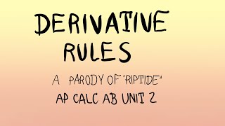 Derivative Rules Song Power Product Quotient and Chain Rule  AP Calc ABBC [upl. by Neirbo]