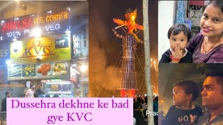 Dussehra dekhne ke bad gye KVC veg corner pradeephina [upl. by Keely182]