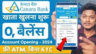 Canara Bank online Account Opening Zero Balance  Canara Bank online account opening 2024 0 Balance [upl. by Markiv183]