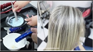 Como Preparar o Descolorante e Tonalizar um Cabelo Por Samara Araujo [upl. by Sucram593]