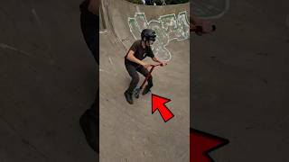 i ruined his life😭 scooter skatepark skate bike funny fail comedy [upl. by Yonit]