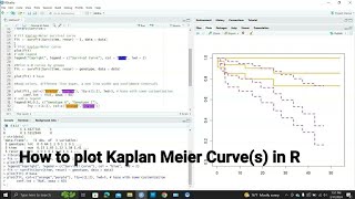 How to Plot the Kaplan Meier Curve or Curves in R [upl. by Auqinimod]