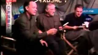 Leehom Wang interviews Spielberg Hanks amp DiCaprio 2002 [upl. by Anelhtac]