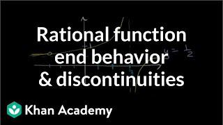 Finding horizontal and vertical asymptotes  Rational expressions  Algebra II  Khan Academy [upl. by Holmen]