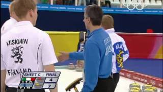 Finland  Mens Curling  Turin 2006 Winter Olympic Games [upl. by Ribaj]