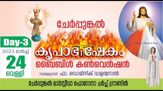 Day 3  Krupabhishekam Cherpunkal Bible Convention  March 22 to 26  Fr Dominic Valanmanal [upl. by Ainex161]