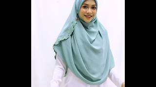 Tutorial  Shawl Labuh SALOMA by Mawaddah Izzati [upl. by Ertsevlis]