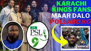 Kieron Pollard left PSL for Anant Ambani Wedding  Karachi Kings Fans Crying [upl. by Moscow840]