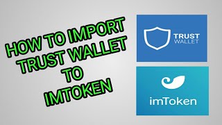 HOW TO IMPORT TRUST WALLET TO IMTOKEN WALLET [upl. by Ehgit]