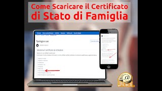 Come scaricare il certificato di Stato di Famiglia da ANPR [upl. by Aneehsirk]