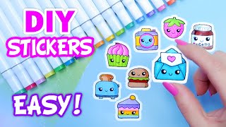 How to Make Stickers DIY Paper Stickers  Handmade Stickers  Homemade Stickers [upl. by Pontius]