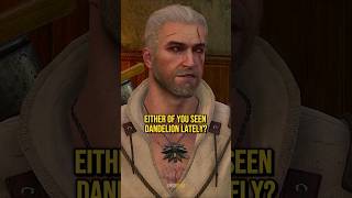 Geralt Asking The Twins About Dandelion  The Witcher 3 [upl. by Ardnnek]