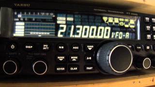 Yaesu FT 450D tuner on [upl. by Yhtuv291]