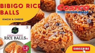 Costco Bibigo Kimchi amp Cheese Rice Ball Review [upl. by Odnamla842]