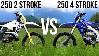 250 2 STROKE VS 250 4 STROKE [upl. by Annovoj]